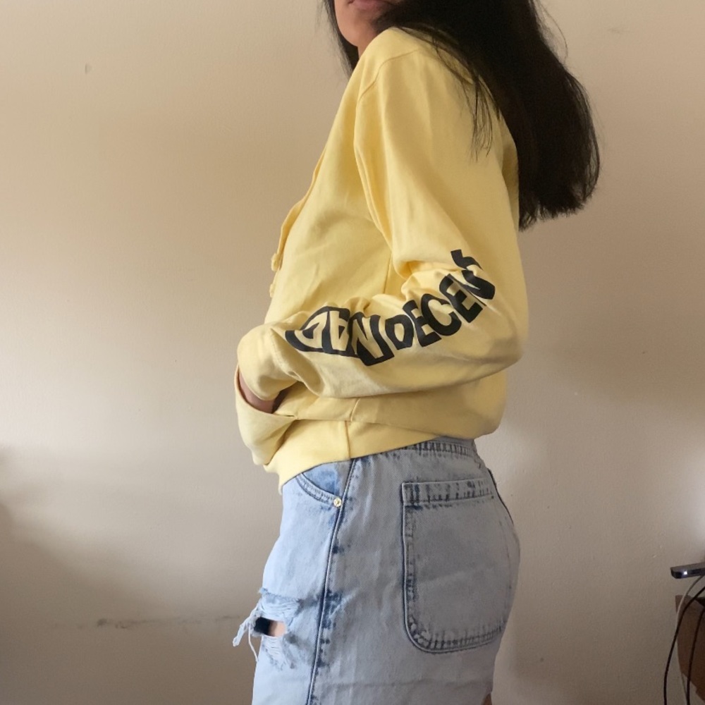 MAD DECENT Pastel Yellow Hoodie